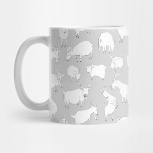 Goats Playing – Grey Mug